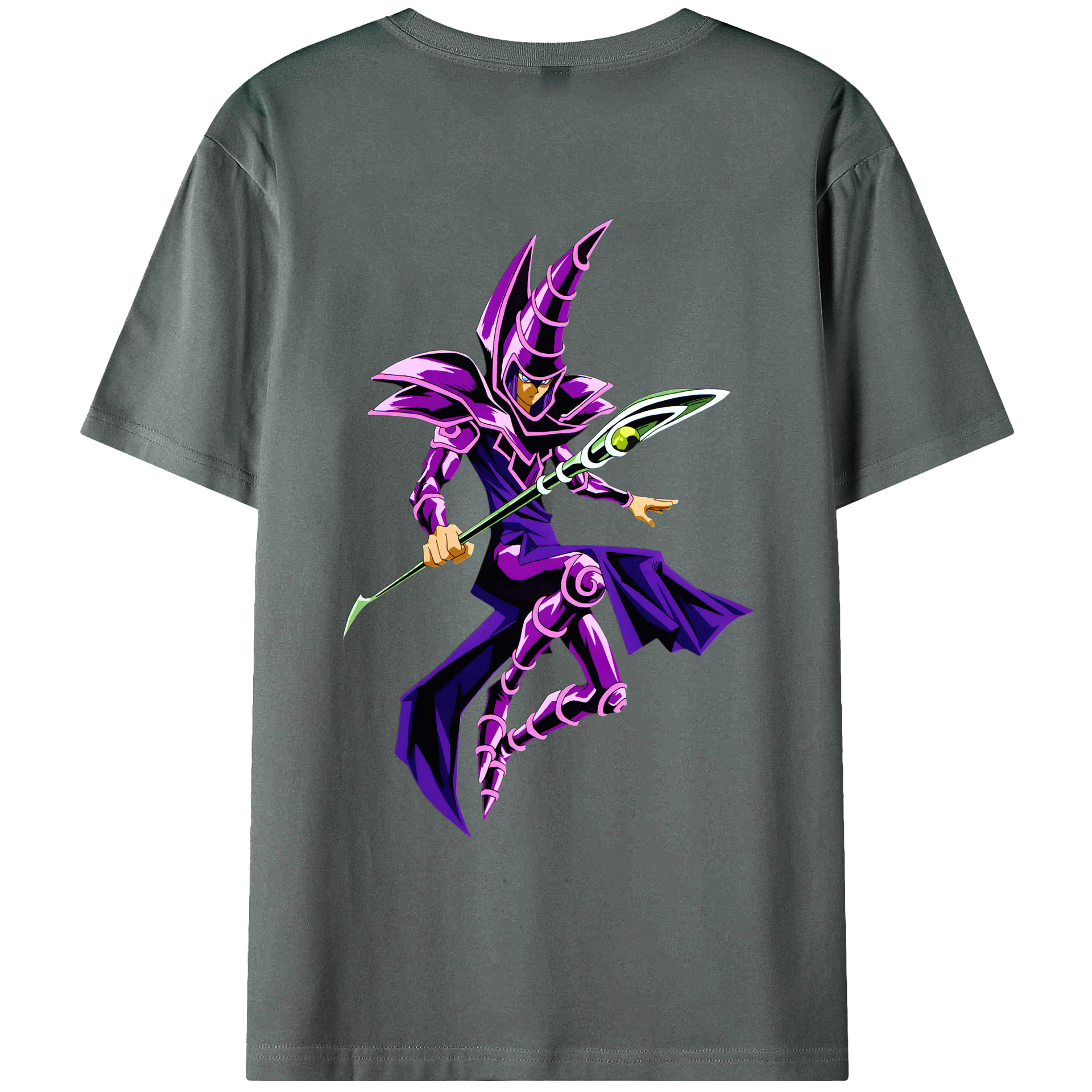（画像用） 遊☆戯☆王 Yu-Gi-Oh! 綿100％ メンズ半袖Tシャツ（バックプリント） 通気性